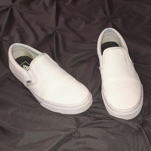 Leather white vans!